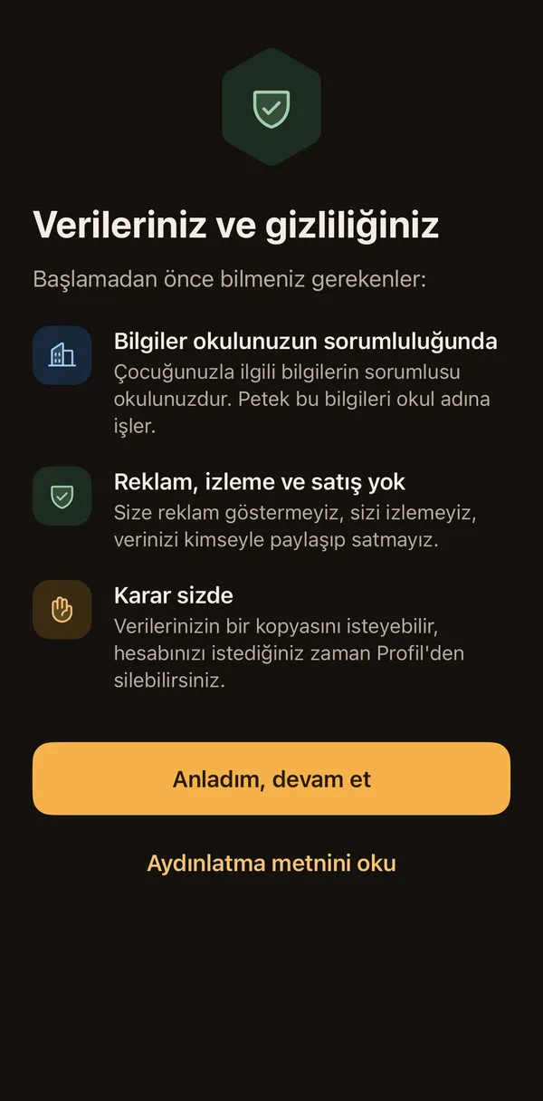 Petek Aile: Your data and privacy