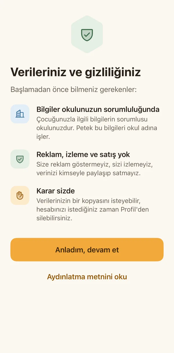 Petek Aile: Your data and privacy
